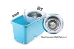 Anubhav Janni Quick Spin Mop Rectangular Plastic Bucket Floor Cleaning Mop With Bucket Easy in Built Wheels Big Pocha For Cleaning Mopping Set Master Steel Rapid (Pack Of 1 Pcs) - Image 3
