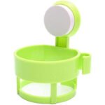 Anubhav Janni Hair Dryer Holder Blower Rack With Vacuum Suction Cup Wall Mount Round Stand Bathroom  Space Saving Smooth Surfaces Imported Home Bedroom Storage Shelf White (Pack Of 1 Pcs)
