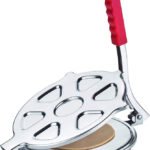 Anubhav Janni Big Round Puri Press (7.5 Inch) Heavy Quality Stainless Steel Dia Maker Machine With Handle Manual Roti Press Papad Khakhra Chapati (Pack Of 1 Pcs)