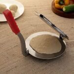 Anubhav Janni Big Round Puri Press (7.5 Inch) Heavy Quality Stainless Steel Dia Maker Machine With Handle Manual Roti Press Papad Khakhra Chapati (Pack Of 1 Pcs) - Image 4