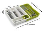 Anubhav Janni Kitchen Cutlury Tray (Drawer Store) Cutlery Plastic Drawer Holder To Store Organize Spoons Toiletries For Home Kitchen Bed Organizer Bed Bathroom (Pack Of 1 Pcs) - Image 2