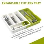 Anubhav Janni Kitchen Cutlury Tray (Drawer Store) Cutlery Plastic Drawer Holder To Store Organize Spoons Toiletries For Home Kitchen Bed Organizer Bed Bathroom (Pack Of 1 Pcs) - Image 5