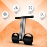 Anubhav Janni Tummy Trimmer Unisex Tummy Waist For Home Gym Multifunctional Lightweight Portable Core Exercises Strength Training Silver Double Spring Men and Women Gym (Pack Of 1 Pcs) - Image 2