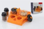 Anubhav Janni Pickle Jar Set Squre Multipurpose Spice And Achar Container With Lid Spoon Tray Holder Dining Stand Masala Tray Kitchen Salt Pickle Container Chutney Mukhwas Tray (Pack Of 1 Pcs) - Image 4