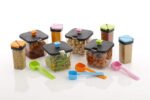 Anubhav Janni 4 Pai Khatli SpiceTraditional Indian Cot Type Spice Pickle Container Charpai Kitchen Utensil Salt Pepper Dining Table Bottles Revolving Rack Jars Containers Masala (Pack Of 1 Pcs) - Image 4