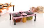Anubhav Janni 4 Pai Khatli SpiceTraditional Indian Cot Type Spice Pickle Container Charpai Kitchen Utensil Salt Pepper Dining Table Bottles Revolving Rack Jars Containers Masala (Pack Of 1 Pcs) - Image 5