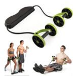 Anubhav Janni Revolex Pull Rope Gym Full Body Workout Exerciser Slimflex Xtreme Fitness Resistance Tube Exercise ABS Revoflex Abdominal Trainers Home Wheel Tool Men Women (Pack Of 1 Pcs) - Image 5