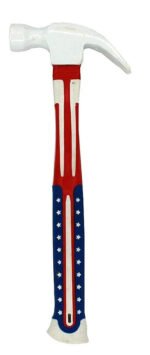 Anubhav Janni Hammer Medium Size (380gm) American Flag Design Hand Tool kit Screwdriver Hammer Measuring Tape And Cutter Home Anti Slip Handle Durable Build Repair Industrial Use (Pack Of 1 Pcs)