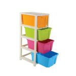 Anubhav Janni 4 Layer Drawer Storage Medium Multi Purpose Modular System Drawers Organizer Box Large Racks Multipurpose Organizers Home Office Hospital Parlor School Doctors (Pack Of 1 Pcs)