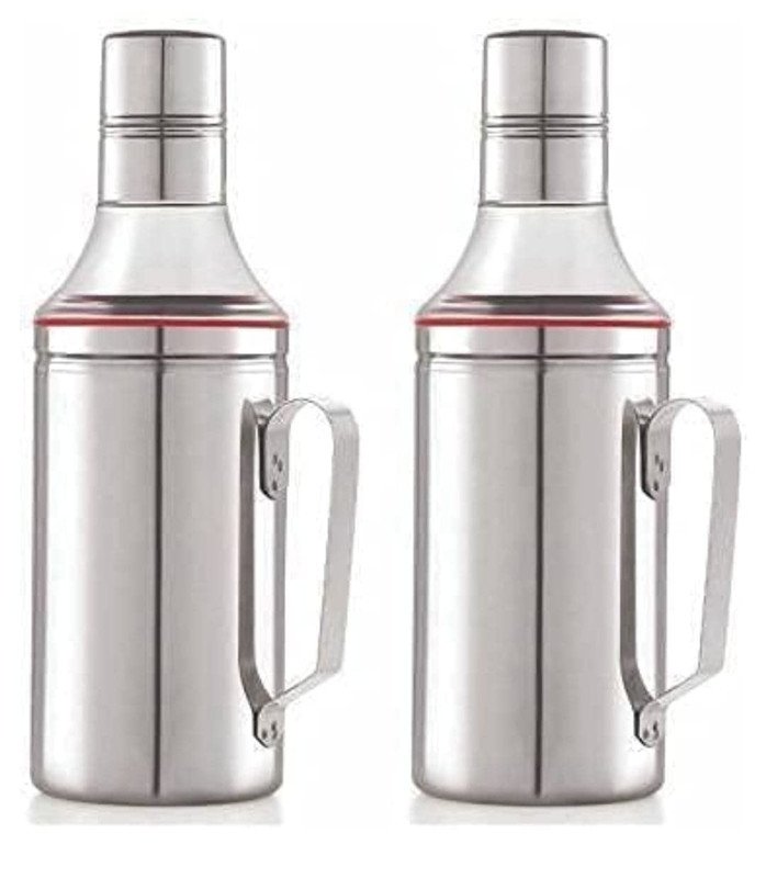 Anubhav Janni Oil Port With Handle (1000 Ml) Stainless Steel Dispenser Dropper Container Jar Pourer Can With Dispenser Nozzle Vinegar Container Pourer Pot Can Bottle Handle (Pack Of 1 Pcs) Anubhav Janni Oil Port With Handle (1000 Ml) Stainless Steel Dispenser Dropper Container Jar Pourer Can With Dispenser Nozzle Vinegar Container Pourer Pot Can Bottle Handle (Pack Of 1 Pcs) - Image 1