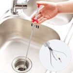 Anubhav Janni Hair Catcher Drain Spring Cleaner 90cm Flexible Stainless Steel Pipe Sink Clog Remover Tool Basin Rod Bathroom Catching Claw Sewer Wire Dredge Cleaning Kitchen (Pack Of 1 Pcs) - Image 3
