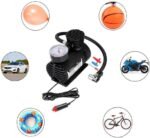 Anubhav Janni Black Air Compressor For Car and Bike Tyre Inflator Pump Plastic PSI Tires Tire Electric Cars With Barometer Micro Mini Portable Cars Motorcycles Inflatable Boats (Pack Of 1 Pcs) - Image 2