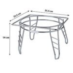 Anubhav Janni Ss Matka Stand Stainless Steel For Kitchen Pot Rack Water Stand Terracotta Dispenser Countertop Utensils Racks Home Kitchen Clay With Stable Legs  Copper Planter (Pack Of 1 Pcs) - Image 3