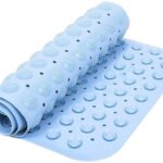 Anubhav Janni Silicone Bathroom Mat Bath Mat Anti Slip Suction Cup Bathtub Shower Bathroom Non Slippery Rubber Silicone Met Cup Drain Hole Antiskid Floormat Toilet Kitchen (Pack Of 1 Pcs)