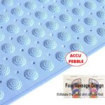 Anubhav Janni Silicone Bathroom Mat Bath Mat Anti Slip Suction Cup Bathtub Shower Bathroom Non Slippery Rubber Silicone Met Cup Drain Hole Antiskid Floormat Toilet Kitchen (Pack Of 1 Pcs) - Image 6
