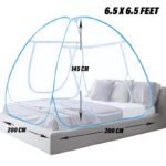 Anubhav Janni Mosquito Net Nylon Premium Folding King Queen Size For Double Bed Foldable Durable Macchardani Tent Corrosion Resistant Feet Home Bedroom Travel (Pack Of 1 Pcs) - Image 3