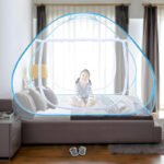 Anubhav Janni Mosquito Net Nylon Premium Folding King Queen Size For Double Bed Foldable Durable Macchardani Tent Corrosion Resistant Feet Home Bedroom Travel (Pack Of 1 Pcs) - Image 4