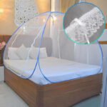 Anubhav Janni Mosquito Net Nylon Premium Folding King Queen Size For Double Bed Foldable Durable Macchardani Tent Corrosion Resistant Feet Home Bedroom Travel (Pack Of 1 Pcs) - Image 6