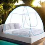 Anubhav Janni Mosquito Net Nylon Premium Folding King Queen Size For Double Bed Foldable Durable Macchardani Tent Corrosion Resistant Feet Home Bedroom Travel (Pack Of 1 Pcs) - Image 7