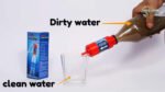 Anubhav Janni Portable Water Filter Neera Coconut Shell Activated Charcoal Bottle Filter Gravity Filter Straw Tap Advanced Filtration System Safe Drinking Travel Outdoor Use (Pack Of 1 Pcs) - Image 3