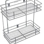 Anubhav Janni Ss 2 Layer Pull Out Bathroom Self With Box Stainless Steel Wall Mount Rack Organizer Bathroom Container Mounted Detergent Shelve Home Kitchen Washroom Balcony (Pack Of 1 Pcs)