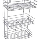 Anubhav Janni Ss 3 Layer Pull Out Bathroom Self With Box Stainless Steel Wall Mount Rack Organizer Bathroom Container Mounted Detergent Shelve Home Kitchen Washroom Balcony (Pack Of 1 Pcs)