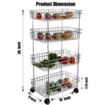 Anubhav Janni Ss 4 Layer Trolly With Weel Stainless Steel Wall Mount Rack Organizer Bathroom Container Mounted Detergent Shelve Home Kitchen Washroom Balcony (Pack Of 1 Pcs) - Image 3