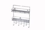 Anubhav Janni Ss 2 Layer Rack With Key Holder Stainless Steel Wall Mount Single Multipurpose Use Ladle Stand Hanging Hooks Rack Bathroom Kitchen Office Ladles Key Plate Key Home (Pack Of 1 Pcs) - Image 5