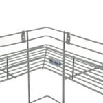 Anubhav Janni Ss L Shape 2 Layer Rack Corner Stand Stainless Steel Multipurpose Storage For Kitchen And Bathroom Rack Steel Silver Stand Rack Tier Shelf Cutlery Stand Kitchen (Pack Of 1 Pcs) - Image 5