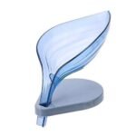 Anubhav Janni Leaf Shop Box Soap Holder For Bathroom Multicolor Shape Self Drain Design Wash Basin Sink Shower Stylish Plastic Accessories Set Home Office Hotel Kitchen Use (Pack Of 1 Pcs)