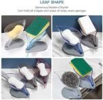 Anubhav Janni Leaf Shop Box Soap Holder For Bathroom Multicolor Shape Self Drain Design Wash Basin Sink Shower Stylish Plastic Accessories Set Home Office Hotel Kitchen Use (Pack Of 1 Pcs) - Image 4
