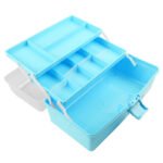 Anubhav Janni 3 Step Tool Box Portable Compartments Layers Multipurpose Rectangular Storage  Tray Plastic Students Drawing Art Craft Storage Organizers Folding Children Kids Box (Pack Of 1 Pcs)
