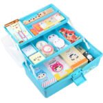Anubhav Janni 3 Step Tool Box Portable Compartments Layers Multipurpose Rectangular Storage  Tray Plastic Students Drawing Art Craft Storage Organizers Folding Children Kids Box (Pack Of 1 Pcs) - Image 4