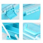 Anubhav Janni 3 Step Tool Box Portable Compartments Layers Multipurpose Rectangular Storage  Tray Plastic Students Drawing Art Craft Storage Organizers Folding Children Kids Box (Pack Of 1 Pcs) - Image 6