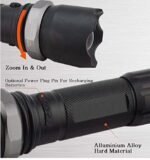 Anubhav Janni Swat Tourch Light Modes Rechargeable Ultra Bright Cree Led Torch Water Resistant High Power Adjustable Focus Recharging Kit Outdoor Trekking Mini Handheld LED Camp (Pack Of 1 Pcs) - Image 4