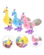 Anubhav Janni Colorful Key Wind Up Toys for Kids Walking Peacock Toyz Jumping Animals Cute Baby 6 to 12 Months Set Fun Interactive Animal Toy Boys Girls Assorted Color Design Cartoon (pack of 1) - Image 6