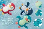 Anubhav Janni Plastic Floating Penguin Bathtub Toy for Kids, Water Toys Cute Bathing Toddlers Pool Baby Swimming Playing Multicolor Age 0-3 Years Bath Bathroom Beach Girls Boys (pack of 1) - Image 4
