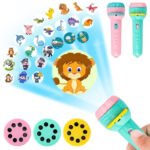 Anubhav Janni Remote-Controlled Mini Projector Torch with 24 Patterns for Kids: Safe Slide Flashlight Toy Imaginative Play Nighttime Comfort and Educational Fun6 Slides 48 Kids(PACK OF 1)