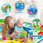 Anubhav Janni Polyester Waterproof Double Side Baby Play Crawl Floor Mat for Kids Infant Crawling Pongee Matt (150 x 180 cm)Double Sided Water Proof Mat Mats For Large Size Carpet (Pack of 1) - Image 3