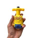 Anubhav Janni Minion Spinning Tops  Top Magic Latto Toy Flashing Plastic with LED Lights Music Attractive Non-Toxic and Safe Laser Toys for Kids Lattoo Kids(Multicolor) (pack of 1) - Image 3