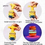 Anubhav Janni Minion Spinning Tops  Top Magic Latto Toy Flashing Plastic with LED Lights Music Attractive Non-Toxic and Safe Laser Toys for Kids Lattoo Kids(Multicolor) (pack of 1) - Image 5