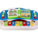 Anubhav Janni Interactive Musical Book Piano Toy for Kids Early Learning Educational Sound with Flip Page Animal Sounds Nursery Rhymes Songs Baby Toddler Development LED Light Ages 1-5 (Pack of 1)
