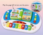Anubhav Janni Interactive Musical Book Piano Toy for Kids Early Learning Educational Sound with Flip Page Animal Sounds Nursery Rhymes Songs Baby Toddler Development LED Light Ages 1-5 (Pack of 1) - Image 4