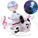 Anubhav Janni ABS Plastic Bump Go Dancing Dog with Music Flashing Lights 2 Yrs Ups Musical Toy Flash and 360 Degree Rotation for Infants 6 Months Kids Rotating Puppy Walking Singing (pack of 1)