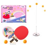 Anubhav Janni Cute Table Tennis Trainer Indoor Outdoor Adults Teenagers Toys for Rebound Rackets and Balls Base Training Practice Set Games Boys Girls Rebounder Multi Color Plastic (pack of 1)
