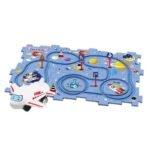 Anubhav Janni Rail Car Puzzle Race Track Play Set – 6-Piece DIY Assembly Toy with Multicolour Tracks Educational STEM Building for Kids Interactive Racing Game Boys Girls Ages 3-6  (pack of 1)