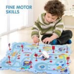 Anubhav Janni Rail Car Puzzle Race Track Play Set – 6-Piece DIY Assembly Toy with Multicolour Tracks Educational STEM Building for Kids Interactive Racing Game Boys Girls Ages 3-6  (pack of 1) - Image 2