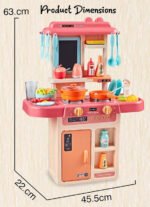 Anubhav Janni 42 pcs Toy Kitchen Sets Simulated Spray Toys, Kids Pretend Play Set Cooking Set- Multi Color Children’s Mini with Utensils Sink Food Accessories for Boys Girls Home(pack of 1) - Image 5