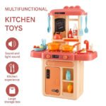 Anubhav Janni 42 pcs Toy Kitchen Sets Simulated Spray Toys, Kids Pretend Play Set Cooking Set- Multi Color Children’s Mini with Utensils Sink Food Accessories for Boys Girls Home(pack of 1) - Image 6