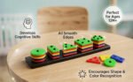 Anubhav Janni Geometric Angle Blocks Sorting and Stacking Toy, 26 Pcs Multicolour ABS Shape Sorter for 1-2-3 Years Boys Girls Smart Activity Fun Learning Geometrics Stacker Color (pack of 1) - Image 3